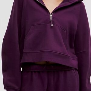 Women's Purple Half-Zip Hoodie
